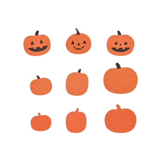 Michaels, Foam Jack-o'-Lantern & Pumpkin Stickers by Creatology™ – Category: Kids Halloween Crafts